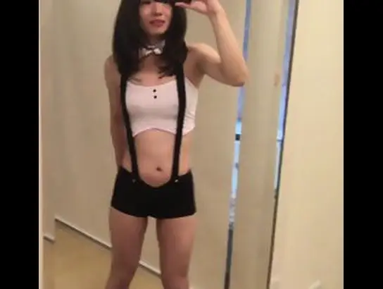 Crossdresser In Bunny Girl Clothes Without Ears