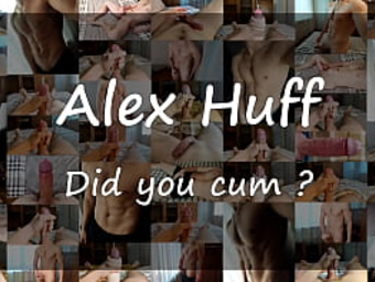 Alex Huff pleads for a flow of jism in her cock-squeezing backside while she's on top