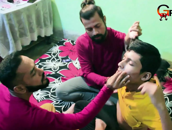 Desi and Indian Daddies go insane with torrid 3 way activity