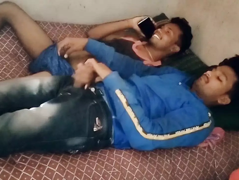 Desi Homo Vid In Hindi: Elderly Indian brothers get a exercise from their muscled thick daddies