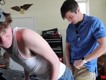 Watch Colby Chambers dominate with his big dick & bareback oral skills in Homo Country Man Mechanic