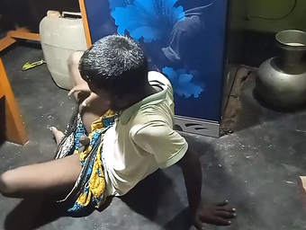 Youngster senior, a grandpa, takes on Indian desi bhabhi with his huge cock and swallows every drop