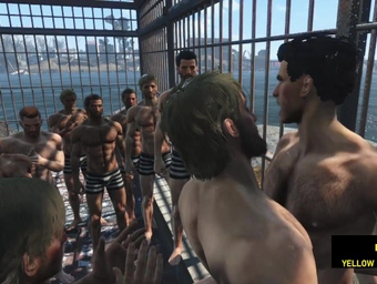 Doc pounds boy's ass with his jail buddies in steamy gangbang