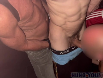 Risky Ravage takes on a insane gang of strangers for a crazy sans a condom gang-bang in public