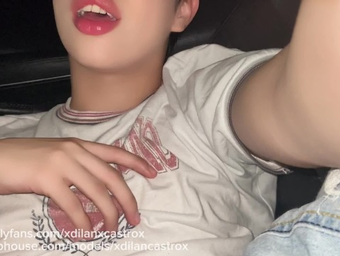 Xdilancastrox fucks a stranger in a public parking lot & gets a hot load in her tight ass