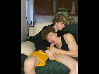 Step-sibling takes on a massive milky pipe & begs for more