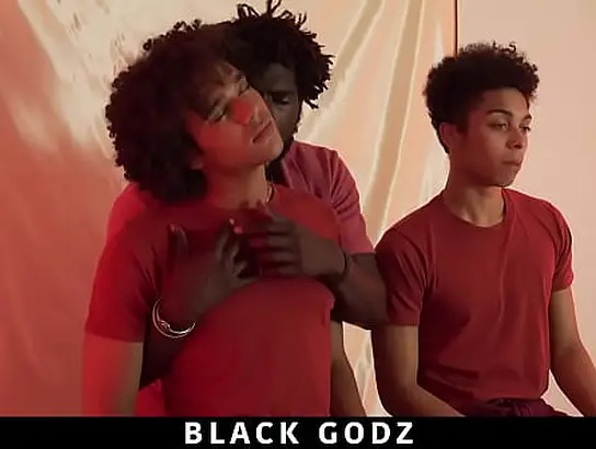 Devin Trez takes on two hung black studs in a wild three-way frenzy
