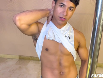 Witness Chris Rush's humungous Latino manstick prepare for some super hot act