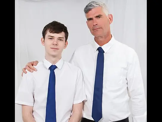 Dakota Lovell confesses sins & gets barebacked by Priest Oaks in the office
