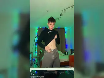 Evgeny Twink gets off on a slim body and big cock - homemade teen video